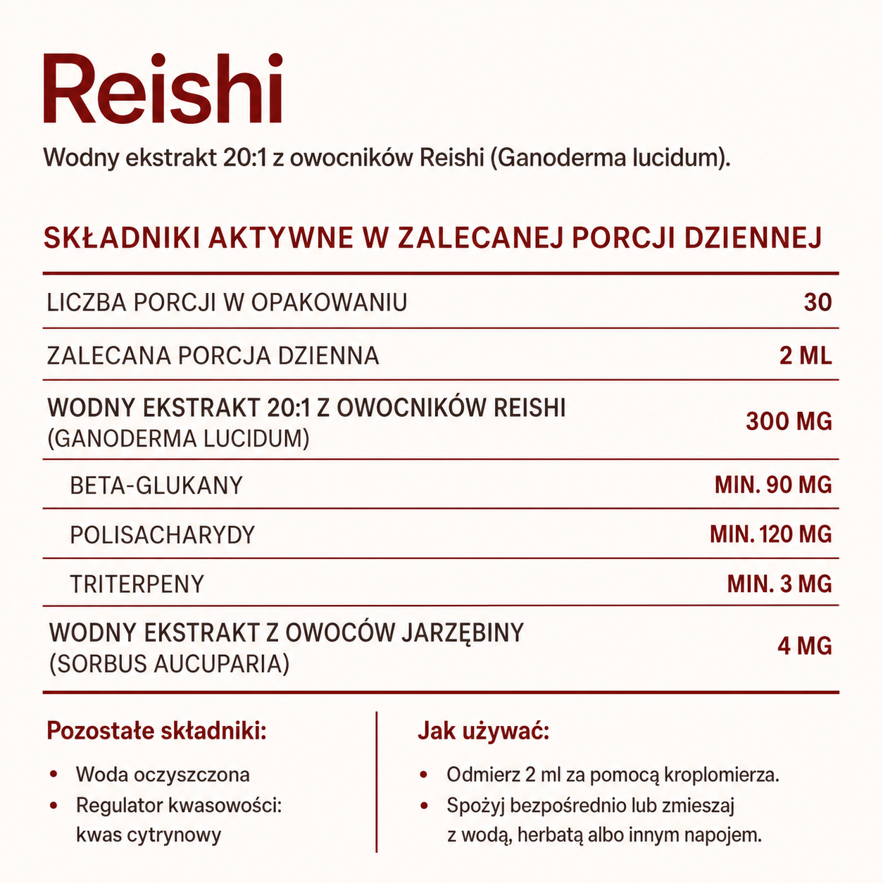 Senya Reishi 20:1 Wieczorne krople do Protokołu Nocnego Przełączenia
